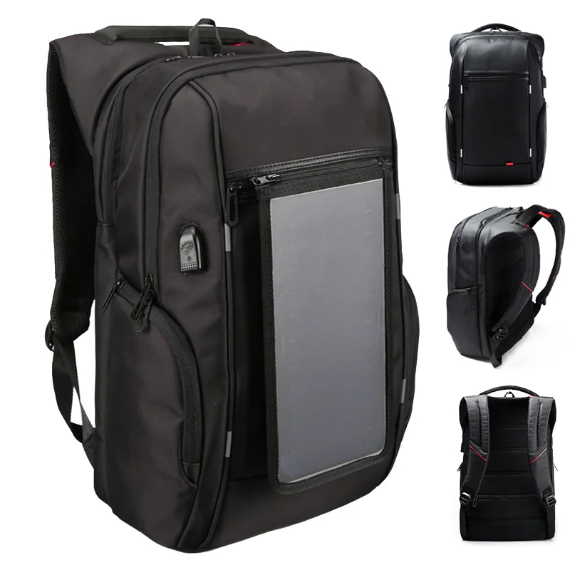 

Business Men Backpack Solar Charging Multifunction Teenager Schoolbag Travel Anti-theft Laptop Bag KA-BEST