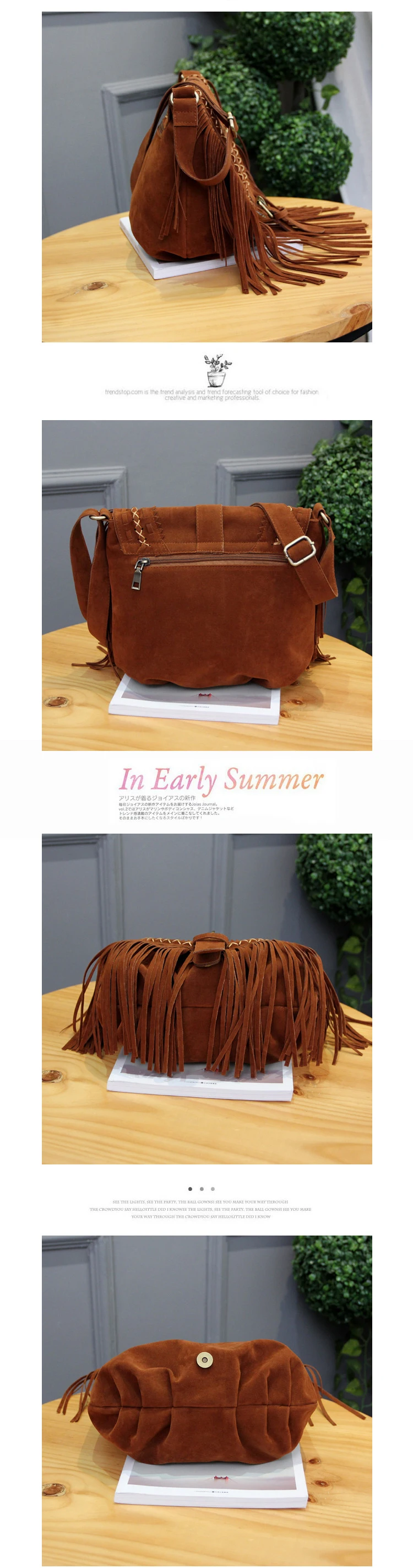 Fringe Tassel  Women Fringed Messenger Bag  shoulder bag Boho Hippie Gypsy Bohemian Tribal Ibiza Style Cross body Bag (11)