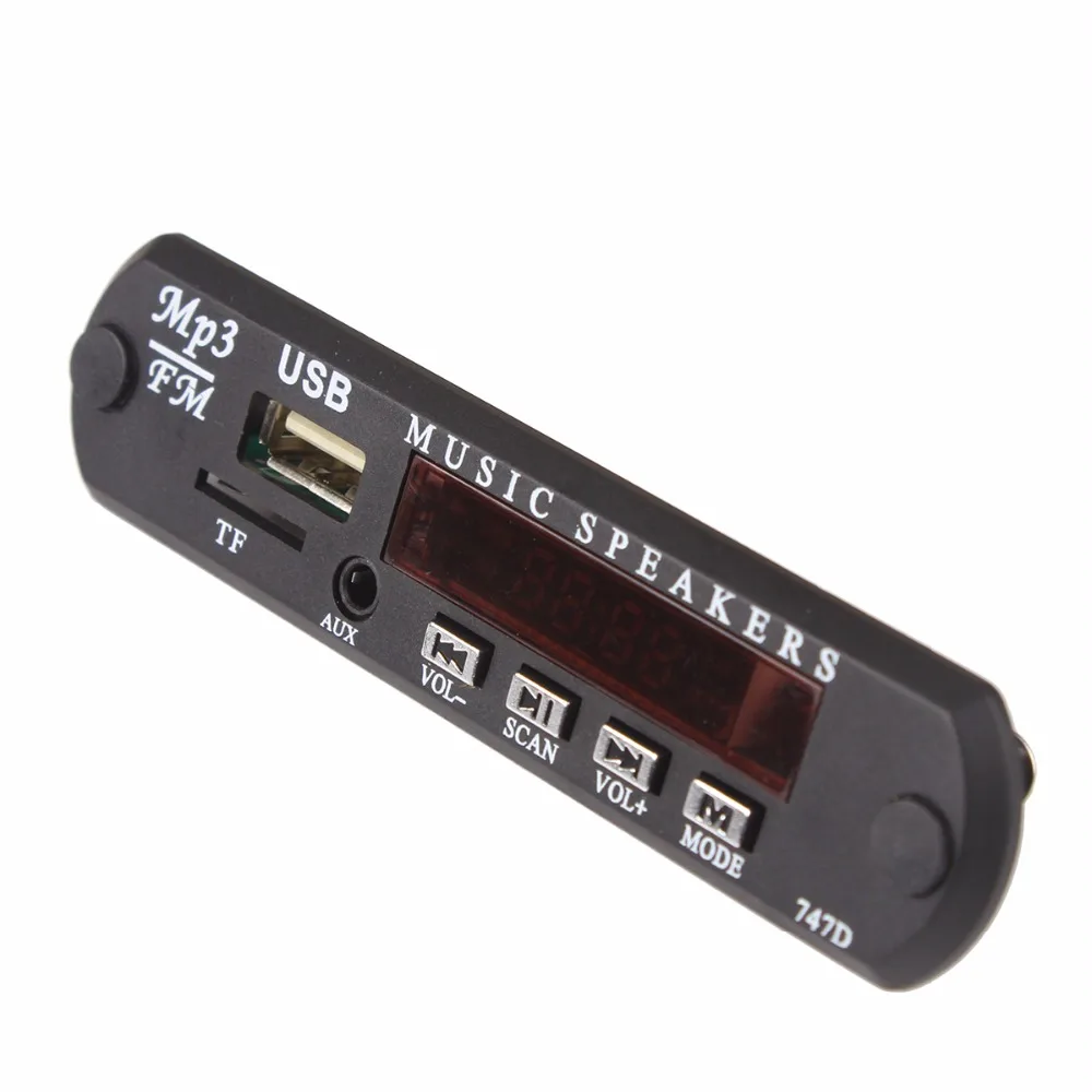 Декодер для MP3 колонок 12 В 5 плата дистанционного управления SD mp3 плеер модуль FM Usb 2