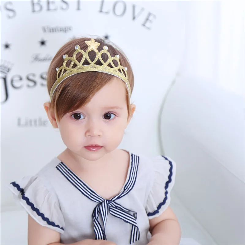 Tiaras Корона милые детские аксессуары для волос, Товары для новорожденных фотографии реквизит повязки на голову для девочек подарок для младенцев высокого качества