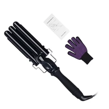 Профессиональные бигуди для волос Инструменты для укладки цифровой керамической волны цифровой контроль температуры Вэйвер нагревательная палочка с отрицательными ионами