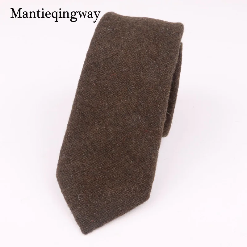 Mantieqingway шерсть Средства ухода за кожей Шеи Галстуки для мужской костюм Бизнес и свадьбы Средства ухода за кожей шеи галстук господа Gravatas тонкий галстук изысканный подарок
