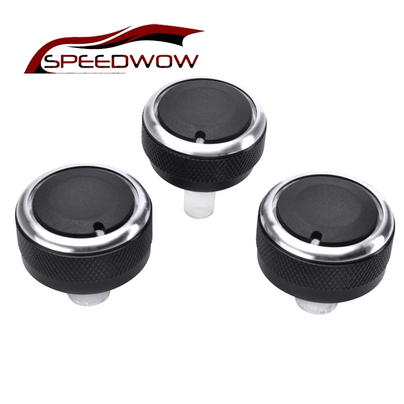 

SPEEDWOW Car Styling Aluminum alloy air conditioning knob AC Knob Car Air Conditioning Heat Control Switch Knob For For Mazda 2