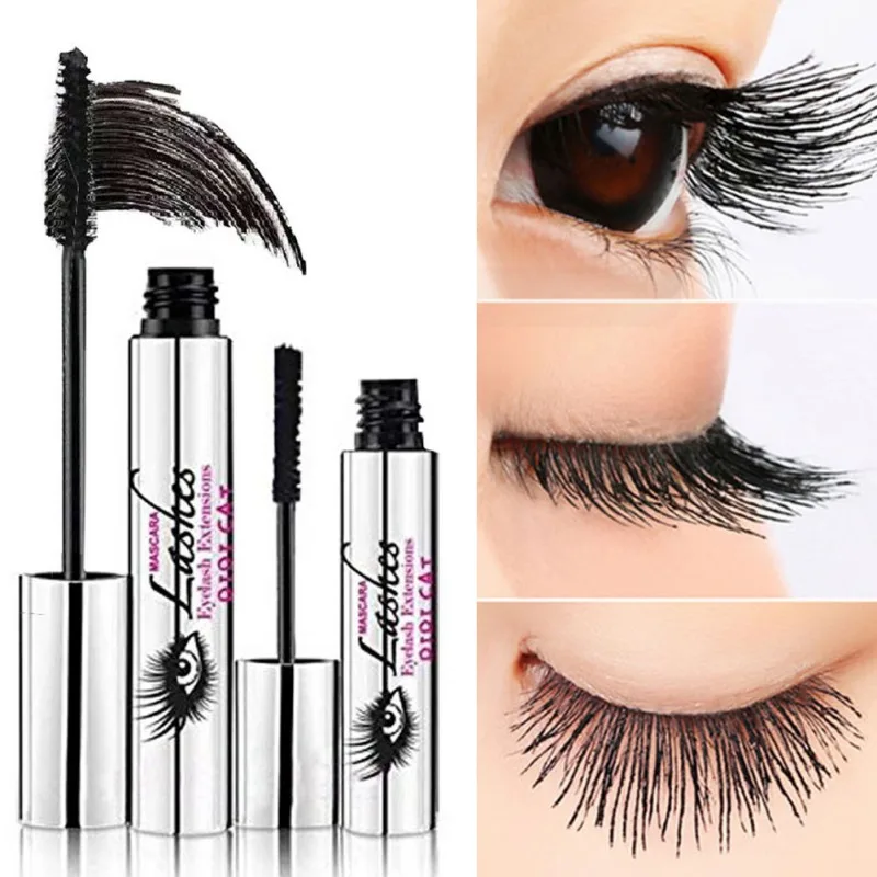 1 Set 4D Fiber Lashes Mascara Premium Massief Lengte Volume Organische Hypoallergeen Maquiagem Make-Up Zwart Rood Willekeurige Schoonheid Gezondheid