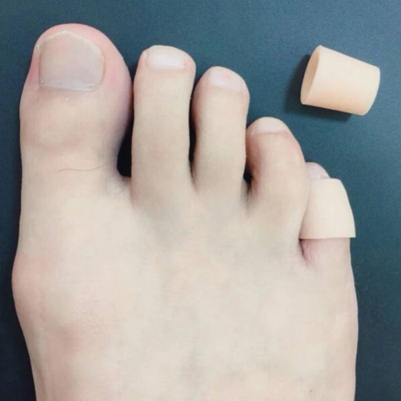 

2pcs Finger Toe Protector Silicone Gel Cover Hallux Valgus Toe Bone Valgus Corrector Foot metatarsal Gel Protector