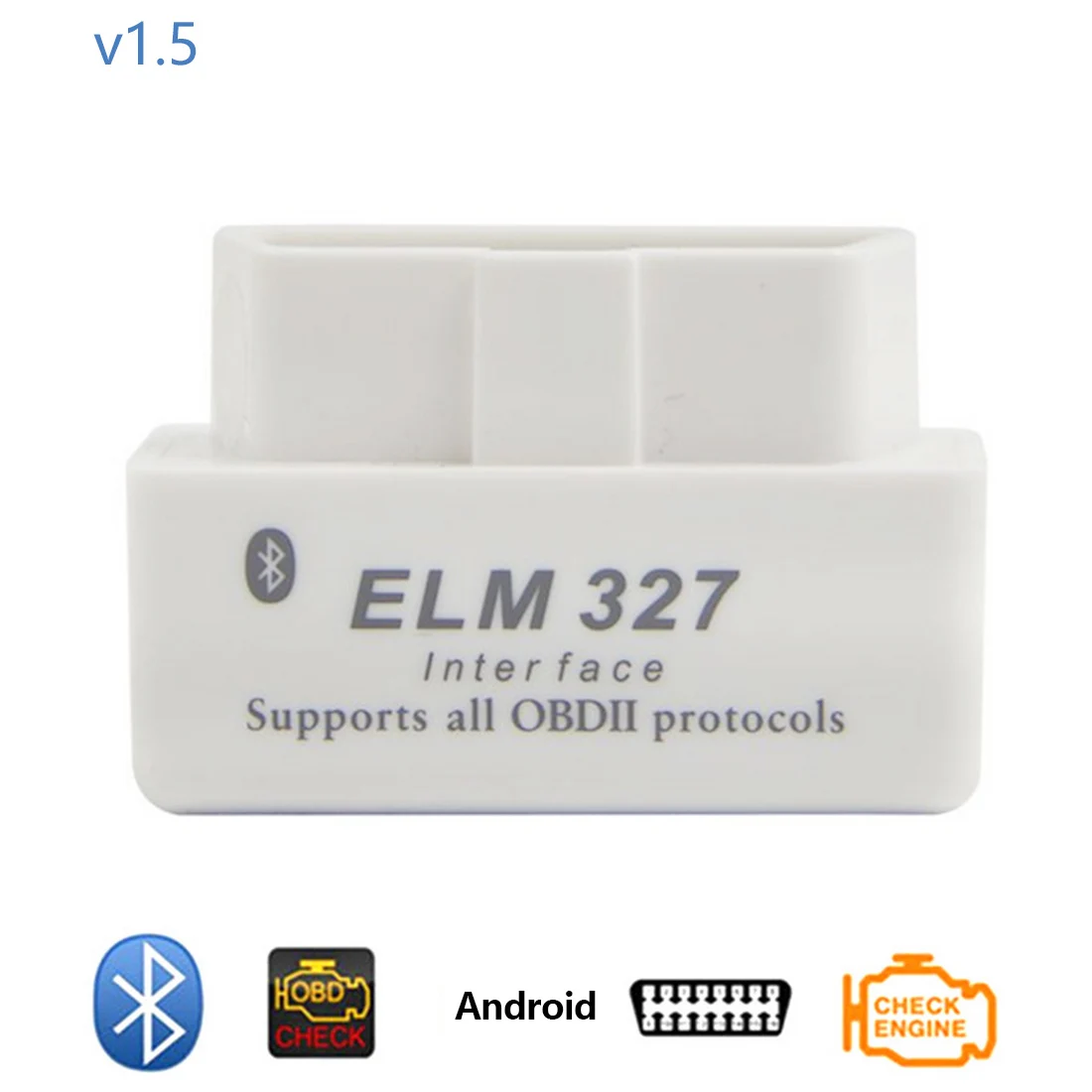 

Dewtreetali Bluetooth V2.1 OBDII Super Mini ELM327 OBD2 tester Adapter Mini ELM 327 Bluetooth For Android OBDII Protocols