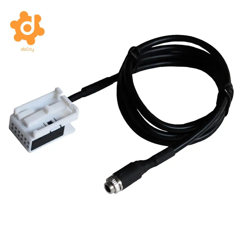 Car Audio 3.5mm Aux Jack 12Pin Plug Adapter Cable for VW Polo Skoda Octavia