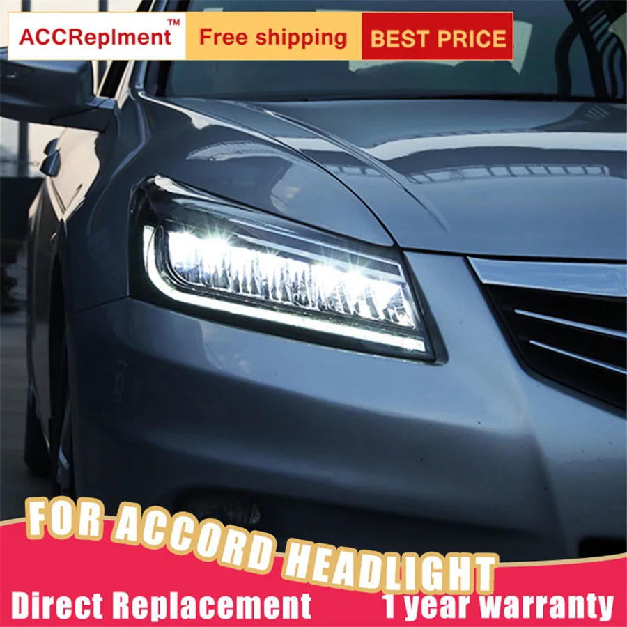 2 шт. светодиодный ные фары для Honda Accord 2008 2012 Светодиодный Автомобильные