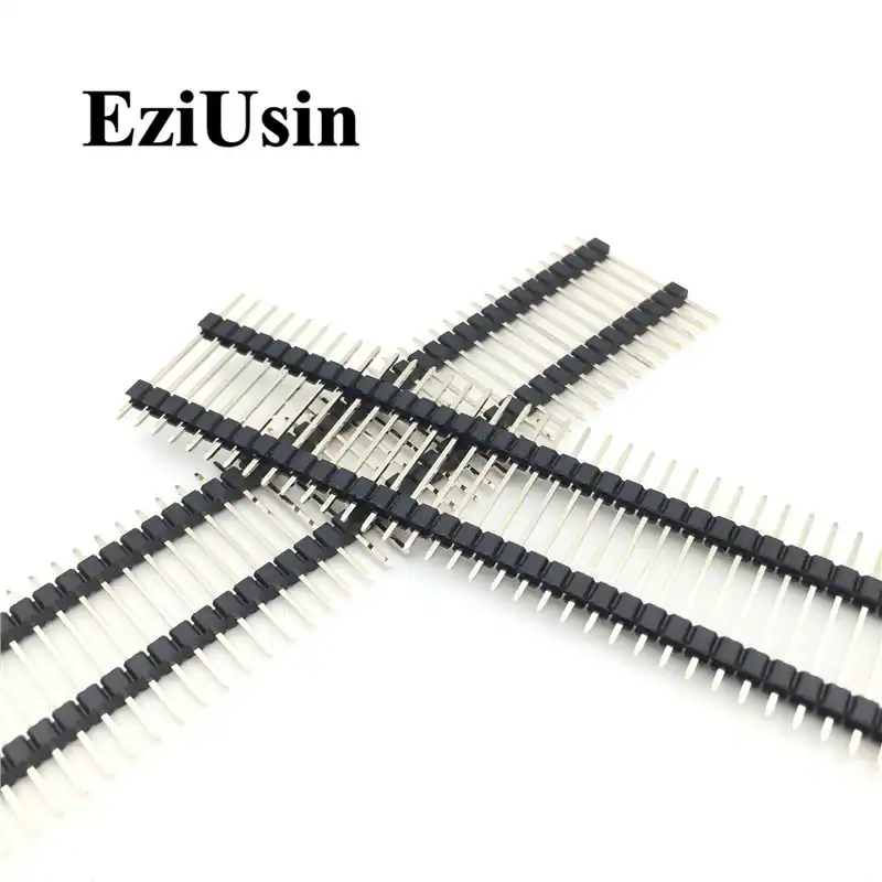 40P Pin Header 2.54mm Double//Single Row Straight//Right Male Pin Strip PCB Header