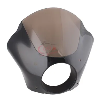 

Headlamp Visor Fairing Smoked windshield Kit for Harley Dyna Super Glide FXDC Low Rider FXDL Headlight Fairing Shade Mask