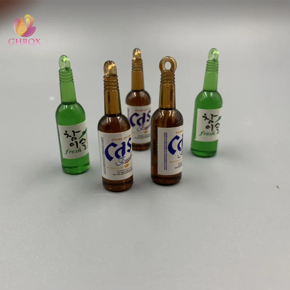 Имитация винной бутылки DIY серьги брелок Аксессуары акриловая креативная