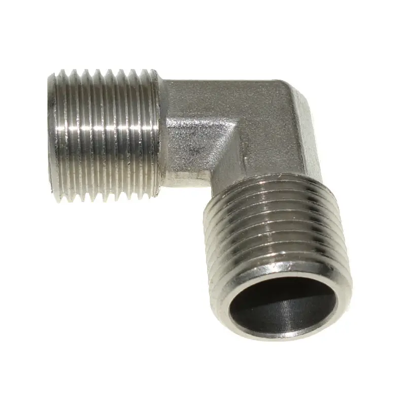 1//8/" Female X Male BSPP Nickel Plated Brass Pipe Fitting Street Elbow