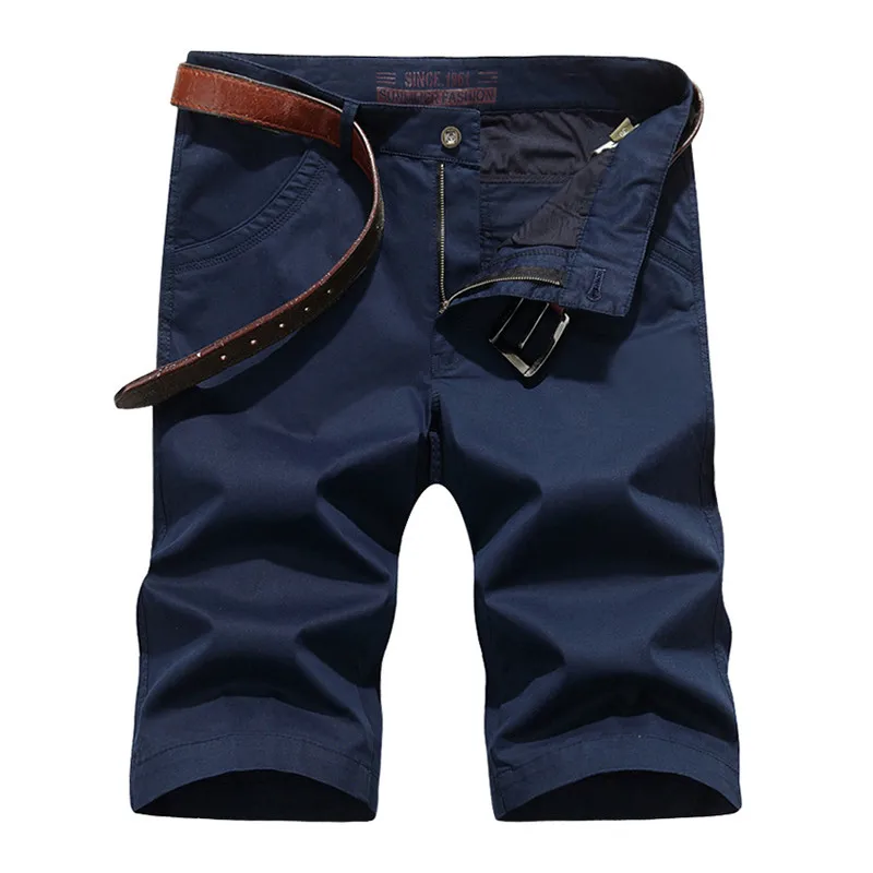 ZDE876 Dark blue Плюс Размеры; большие размеры 30-44 летние мужские повседневые Фирменные хлопок темно-синие шорты мужской afs jeep мужские рабочие брюки-карго цвета хаки армейский зеленый прямые брюки - Цвет: ZDE876 Dark blue