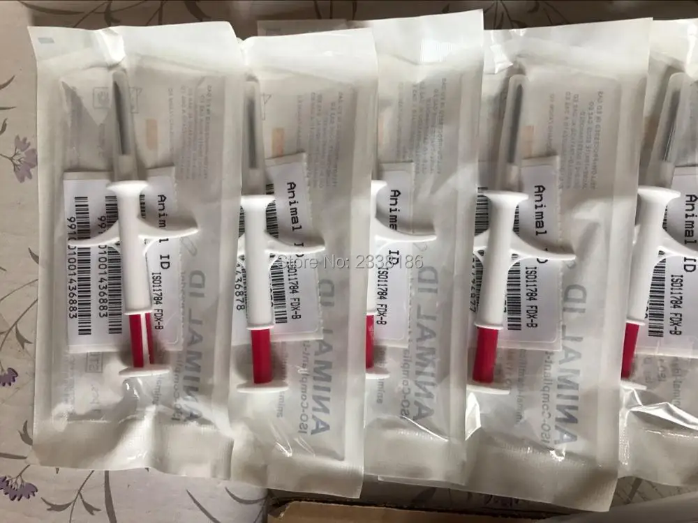 

Free Shipping x50pcs Pet Microchips 1.4*8mm ISO11784/785 FDX-B cat dog,snake syringe