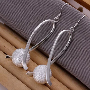 

hot selling Retro Exquisite trend accessories silver color earrings high quality fashion classic burst models silver jewelry