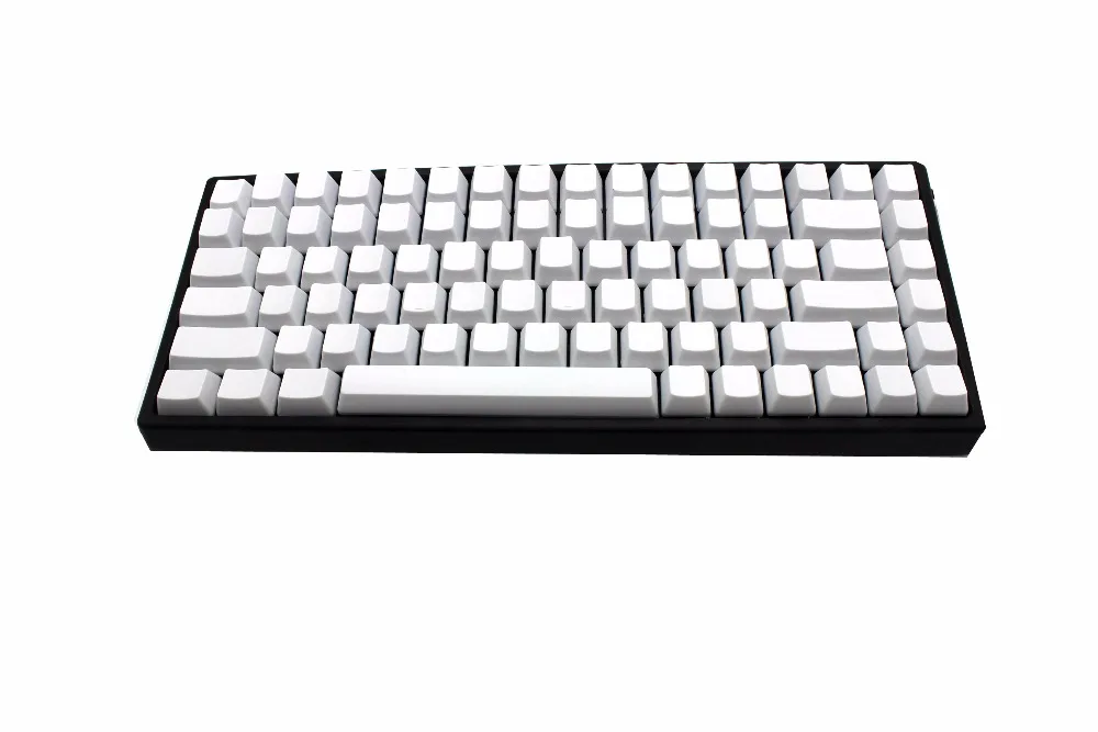 YMDK белый черный толстый PBT 84 68 64 пустой набор ключей OEM профиль колпачки для MX механическая клавиатура Keycool Tada68 YD64