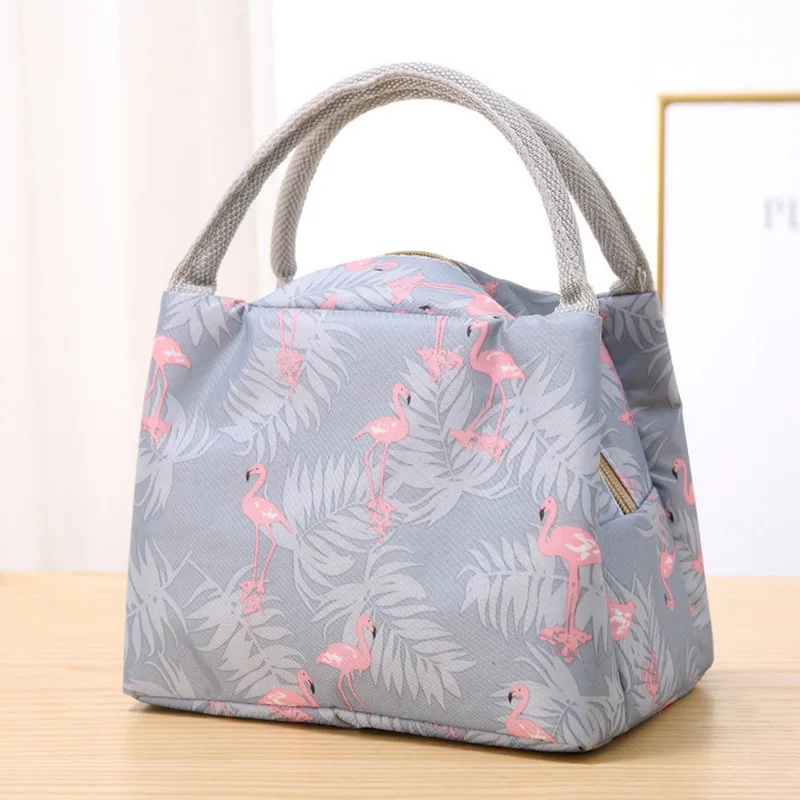 

Adisputent Thickened Bento Bag Waterproof Women's Bag With Rice Insulation Tote Bag Large Stripes Thermal Insulated Lunch Bag