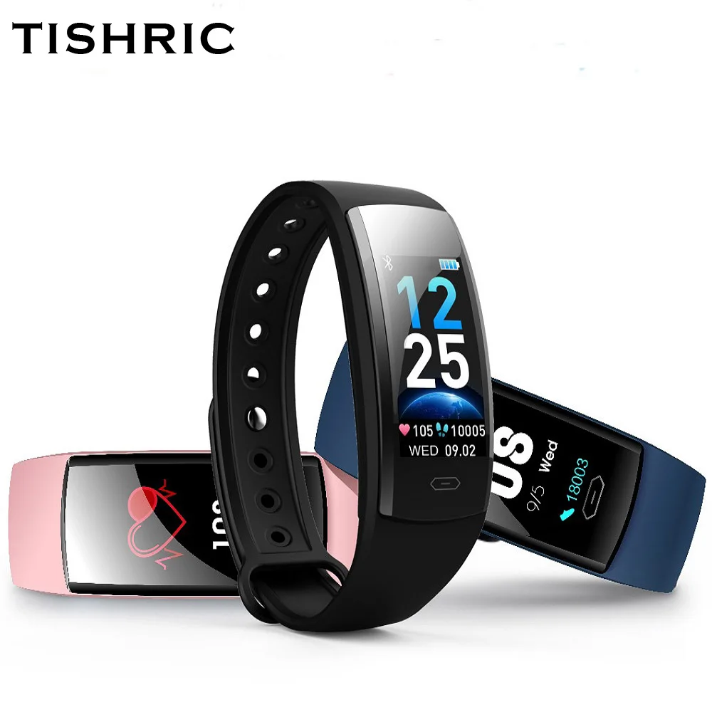 Спортивный трекер TISHRIC QS90 PLUS измерение артериального давления водонепроницаемый