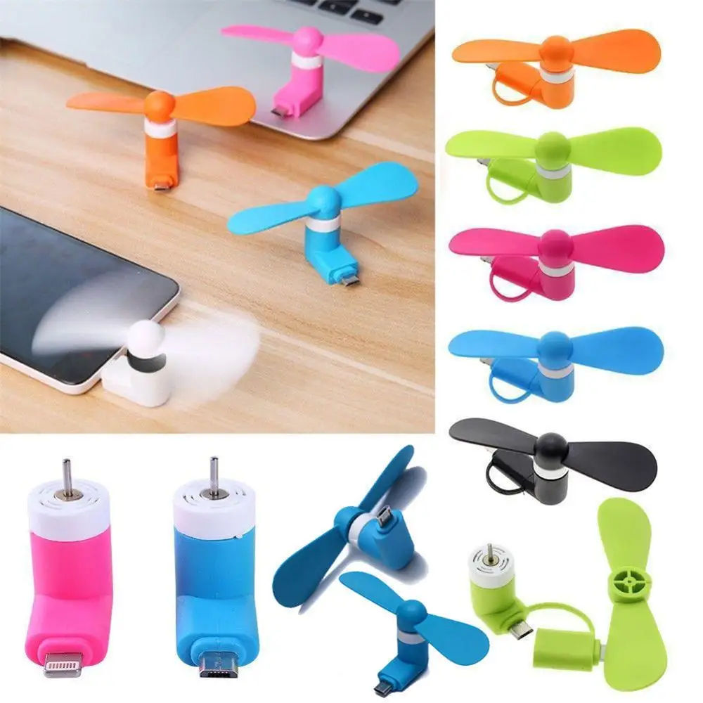 

2 In 1 USB Mini Cool Fans Mobile Phone USB Gadget Air Cool Fan Summer USB Windmill Ventilador Fan for Samsung Android