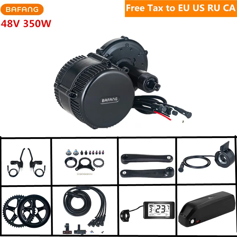 48V 350W Bafang 8fun BBS01B комплекты моторов с 13AH литиевой батареей C961 C965 EBike Конверсионные