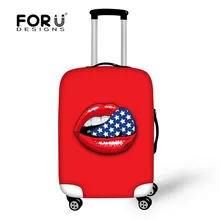 FORUDESIGNS/Аксессуары для путешествий, сексуальные губы, водонепроницаемый, пылезащитный чехол, чехол для 18-30 дюймов, чехол для багажника, защитный чехол для багажа