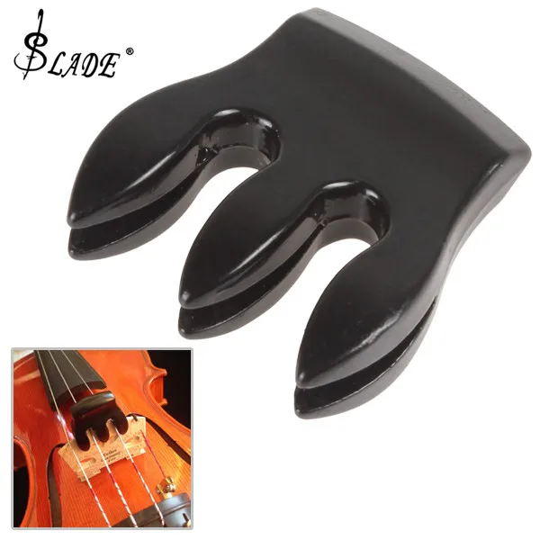 

3 Prong Practical Metal Black Violin Mute for 1 / 8 - 4 / 4 Violin