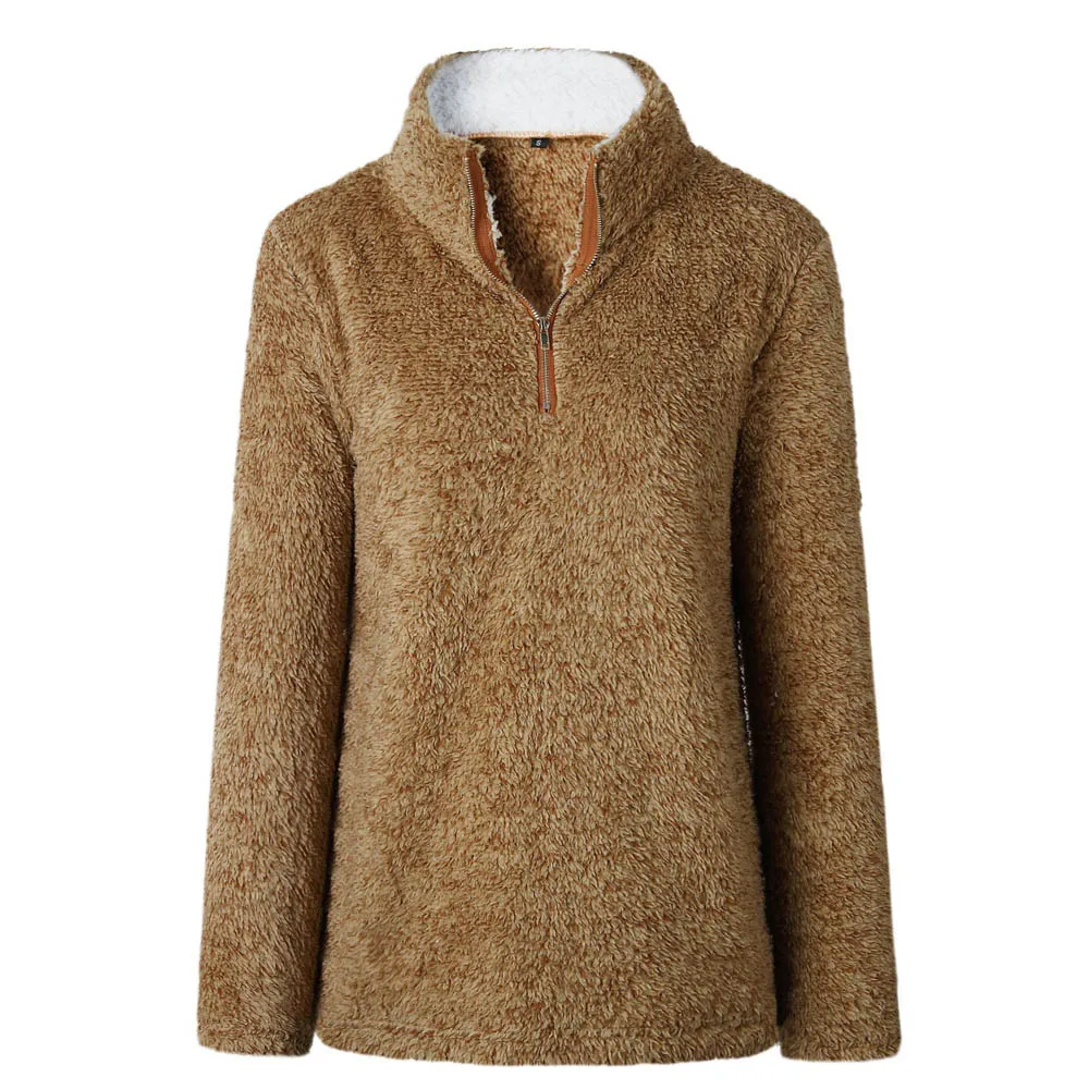 Solid Fleece Sweatshirt Wholesale Blanks Zipper Pullover Coat Gift Stand Hoodies in 4 colors