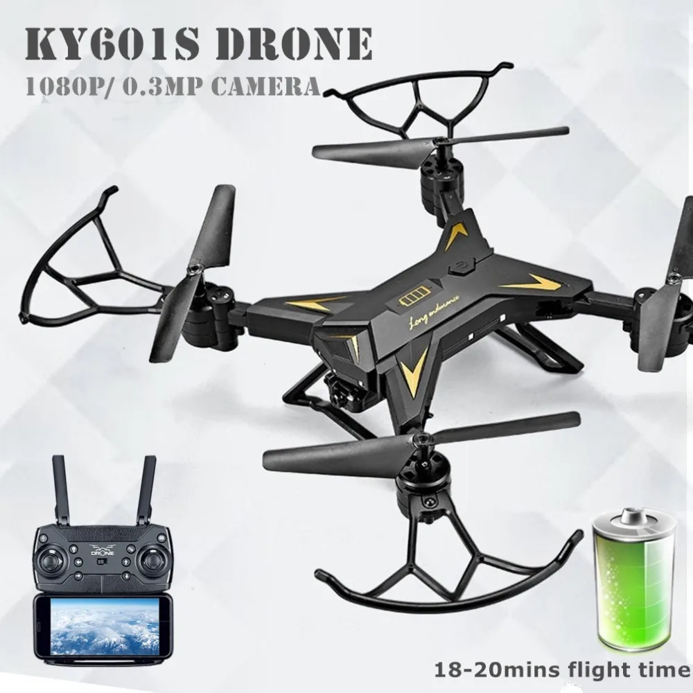 Goedkoop Professionele KY601S Afstandsbediening Quadcopter Camera Drone Helicopter 4 Kanaals Langdurige Opvouwbare Arm Vliegtuigen