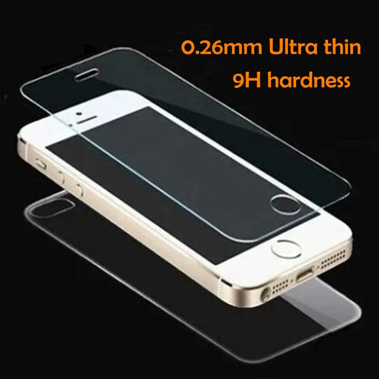 2pcs/lot front+back Tempered Glass For iPhone 5 5S 6 6s plus 4 4S Screen Protector Film Full Body Glass On the For iPhone 5S SE
