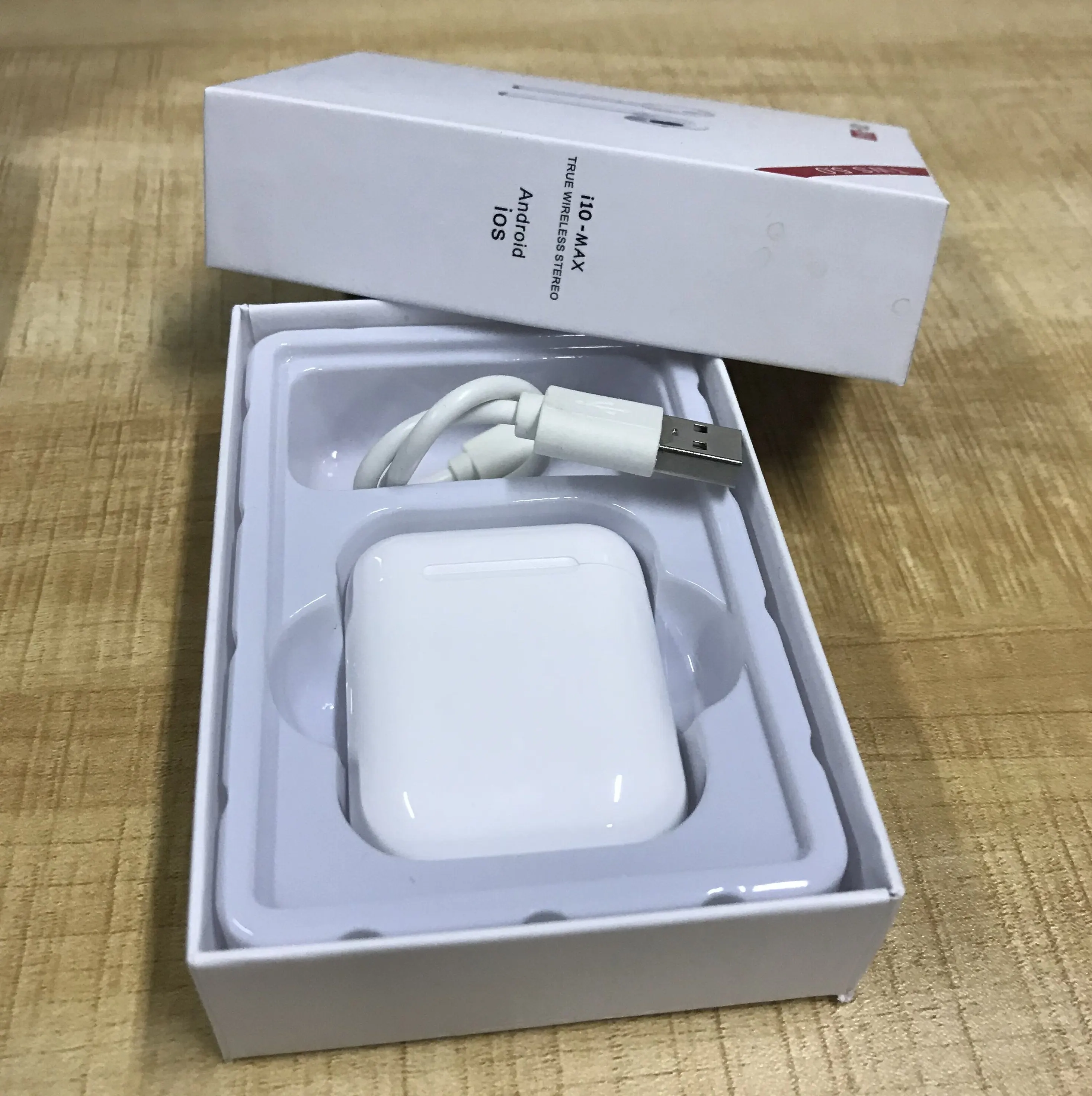 

Best quality i10 Max TWS Wireless Bluetooth Earphone headset Earbuds With Charging Box with Mic For iphone xiaomi PK i9s i10 tws