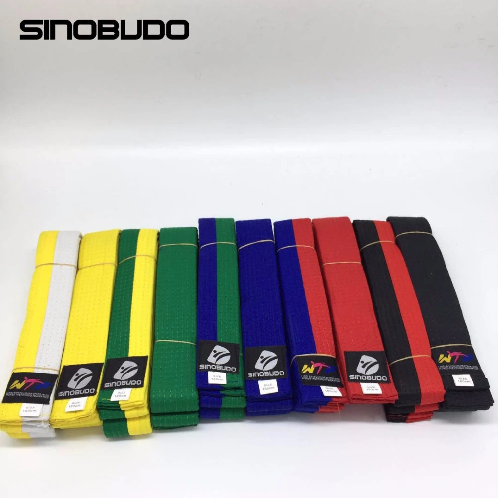 pix Taekwondo Belts Kids 180cm wtf taekwondo karate martial arts belts 10 color adults waistband wtf solid belts men women kids tkd training belt