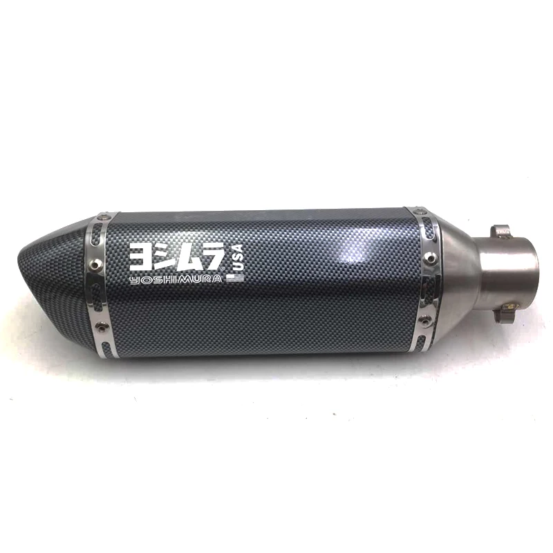

51MM Motorcycle laser Akrapovic yoshimura Exhaust Pipe With Muffler Moto Bike Pot Escape For Yamaha Honda KTM Kawasaki Ducati