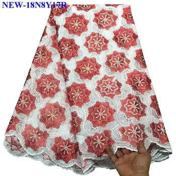 

Hot Sale African Cotton Voile Lace Fabric High Quality Nigerian Swiss Voile Lace Material Swiss Lace For Party dress TTE03