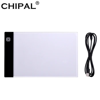 

CHIPAL A5 Digital Drawing Tablet LED Light Box Graphic Tablets Pad Tracing Graphics Copy Board USB Painting Table Writing Pads
