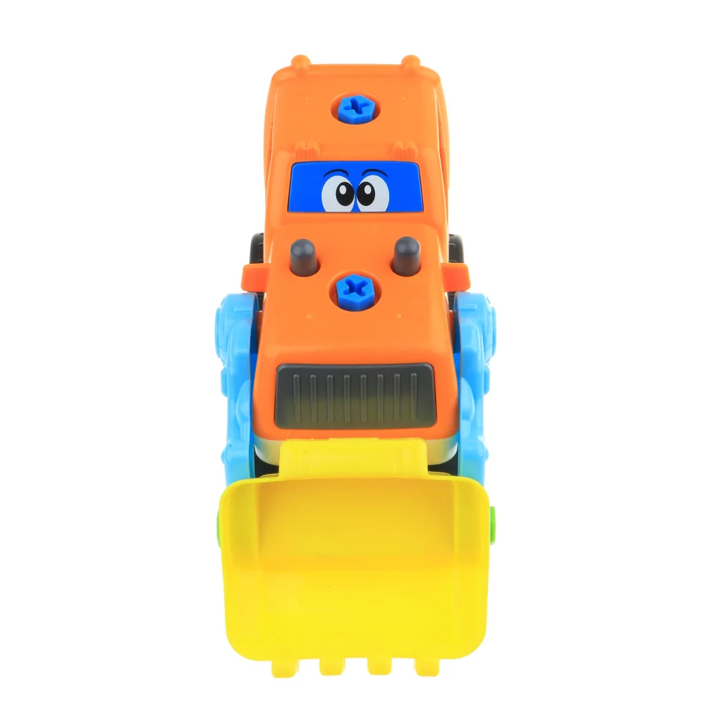 Take Apart Constructions Vehicles Toys - Assemble RC remote control Engineering Truck w/ Electric Drill Tool Kit Screwing Block