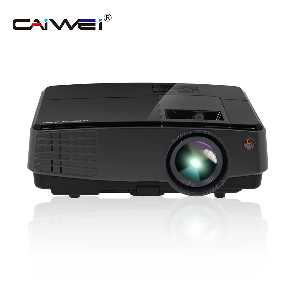 

CAIWEI 2018 New Arrival Portable LCD Home Theater Projector LED Proyector 1080P Movie Video Game Beamer HDMI VGA USB