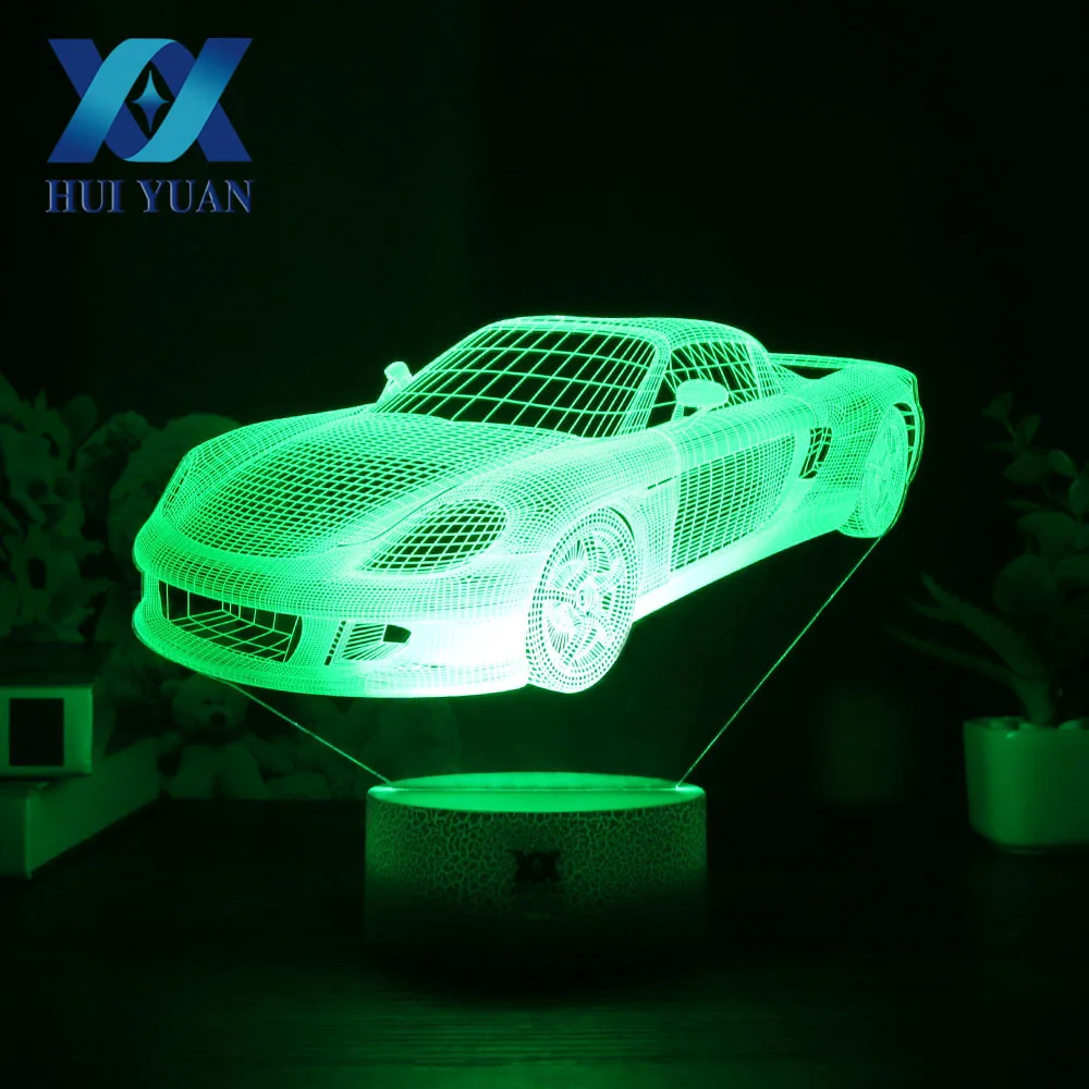 

Creative Home Decor Car 3D Lamp LED Remote Control Night Light USB Desktop Decorative Table Lamp Children Bedroom Night Light