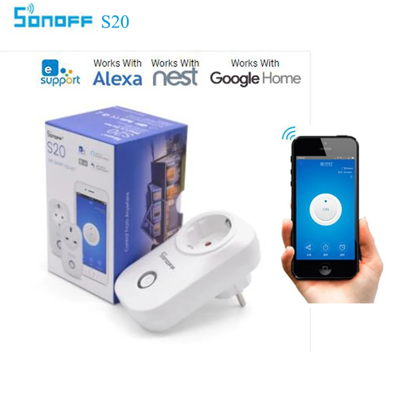 Sonoff Basic R3 Wifi переключатель Sonoff S20 RF RM433 Pow R2 433 RF мост дистанционное управление беспроводной умный дом таймер через Alexa