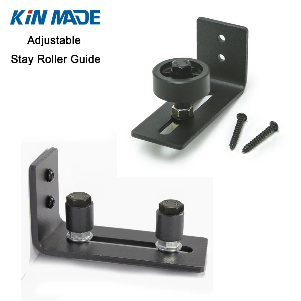 Black Powder Coated Bottom Guide Stay Roller For Barn Sliding Door