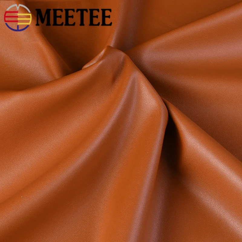 Meetee 50x137 см факс искусственная кожа ткань мягкая стрейч для одежды чемодан
