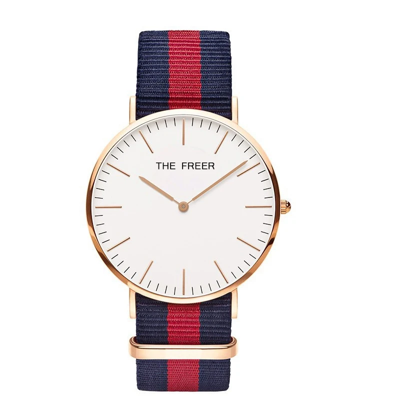 40mm nylon bands simple wristwatch dress casual watches Luxury Busisess
