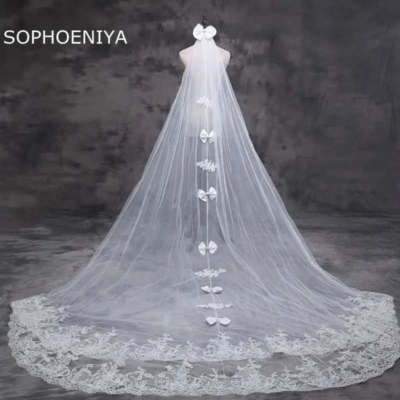Новое поступление velo sposa свадебная вуаль цвета слоновой кости Дешевые Свадебные аксессуары gelin aksesuar свадебная вуаль de mariee sluier
