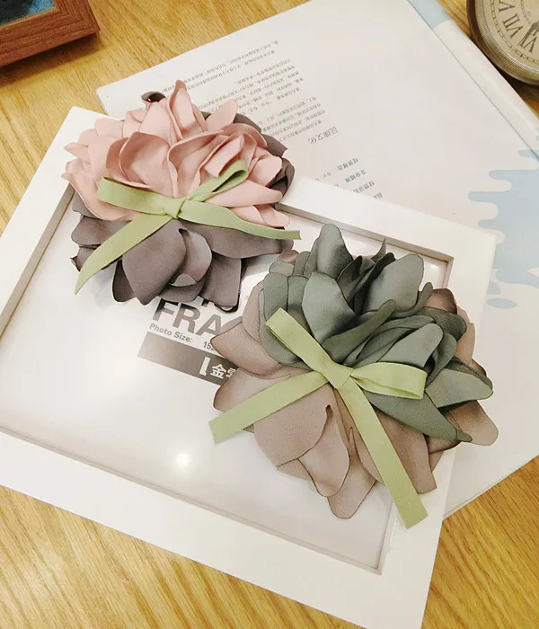

Korea Handmade Modern Bowknot Flower Brooches Pins Badges Fashion Jewelry For Girl Woman Suits Accessories-JQGWBH019F