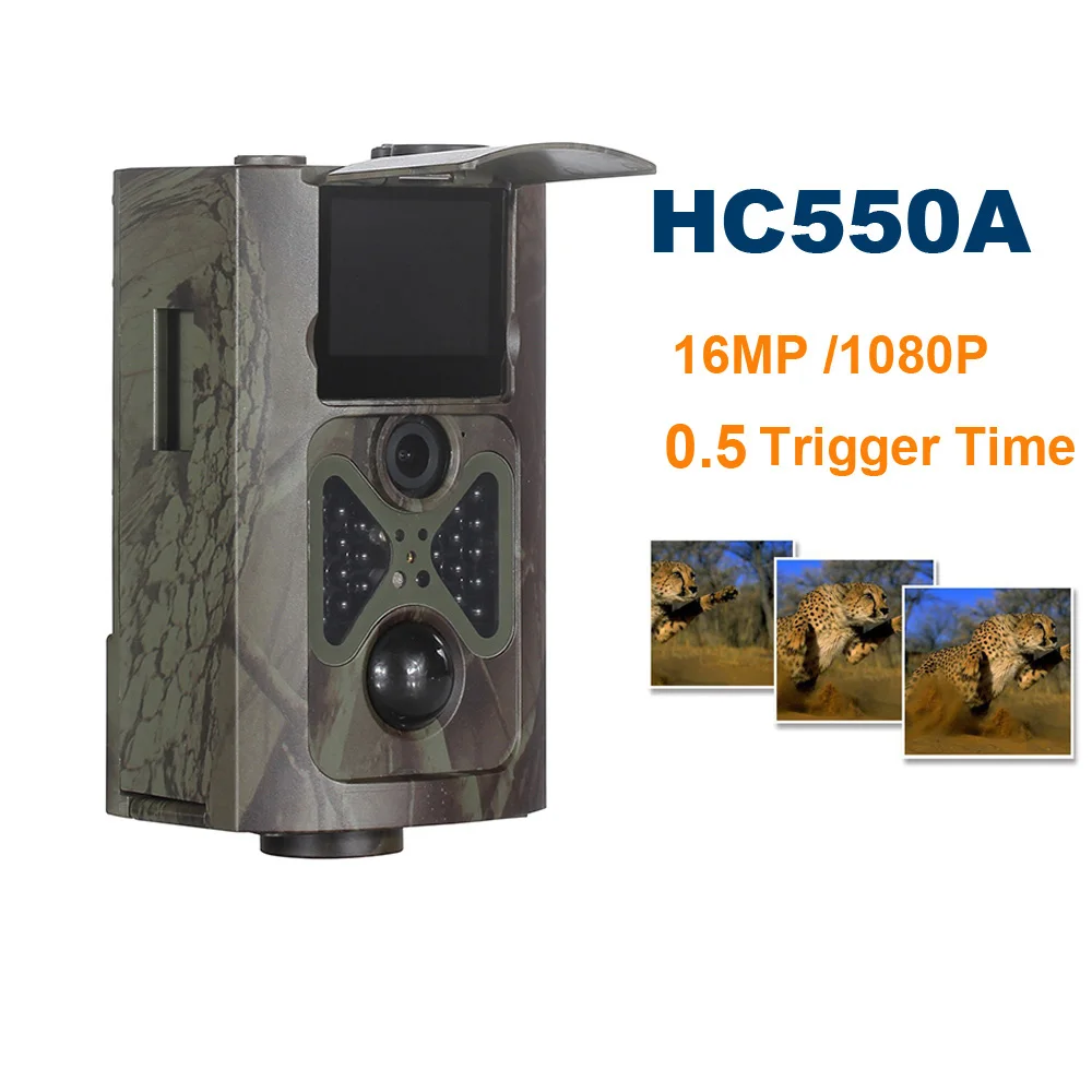 

16MP 1080P Hunting Trail Camera Night Vision 940NM No Glow Infrared Scouting Wildlife Cameras Surveillance Tracking HC550A