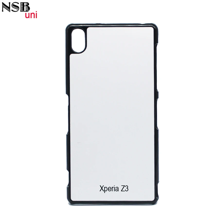 Для SONY Z3 DIY Сублимация 2D PC пустой жесткий чехол для мобильного телефона черный
