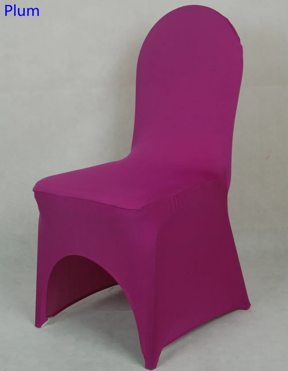 Colour Plum lycra universal chair cover for wedding decoration spandex