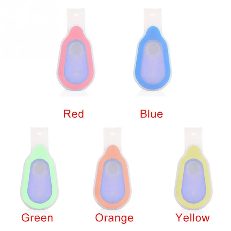 Perfect Silicone LED Light Clip On Running Lamp Tent Bagpack Cycling Jogging Safe Warning Red Blue Green Orange Yellow #0831 0