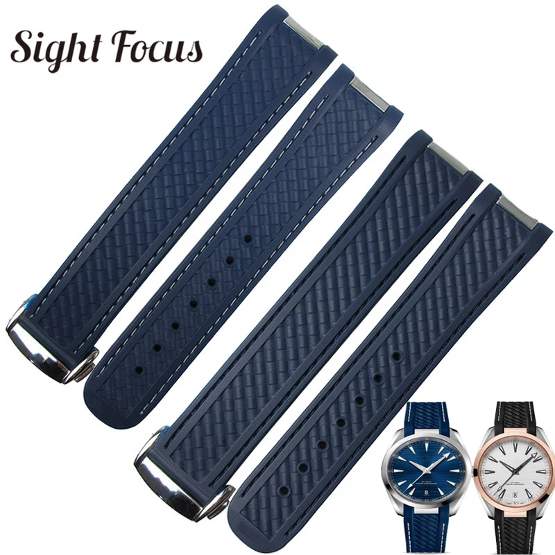 Ремешок резиновый 20 мм для часов Omega Seamaster новинка 8900 300 Aqua Terra AT150 ремешок с