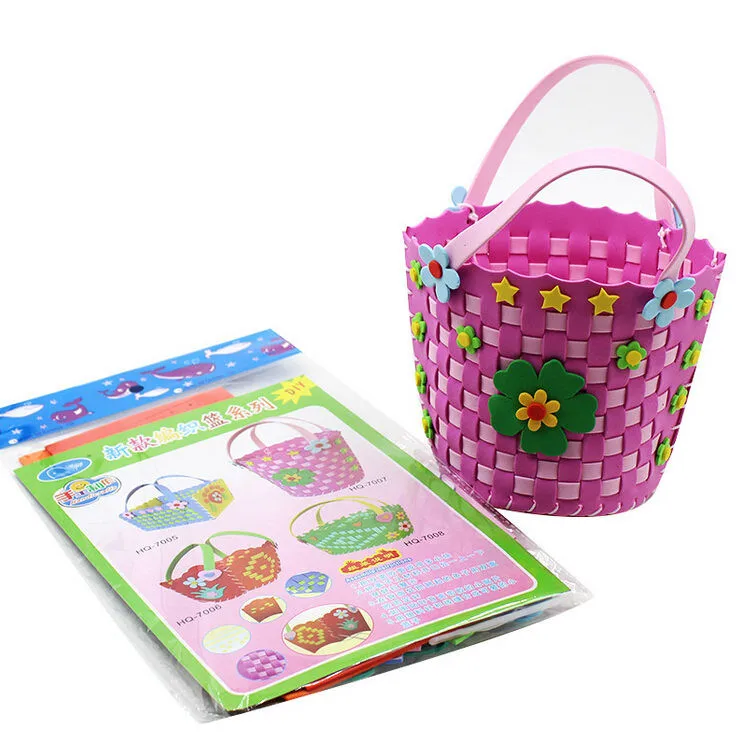 Happyxuan 8 designs/lot Kids DIY Art Craft Kits Set EVA Foam Stickers Kindergarten Creative Handmade Educational Toy Girls Gift