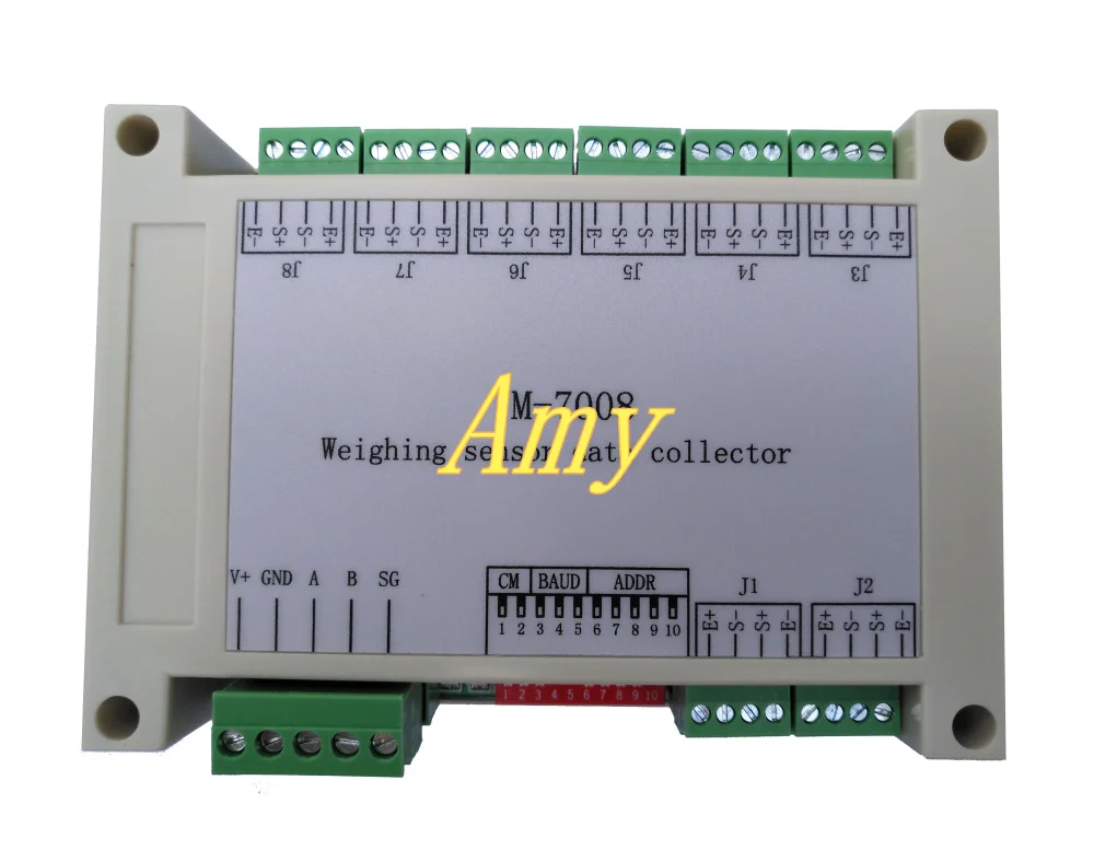 

M-7008 RS485 based 8 way weighing sensor acquisition module differential input